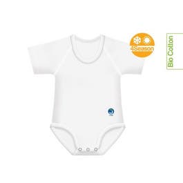 BODY 0-36 MESI BIO COTONE 4 STAGIONI BIANCO